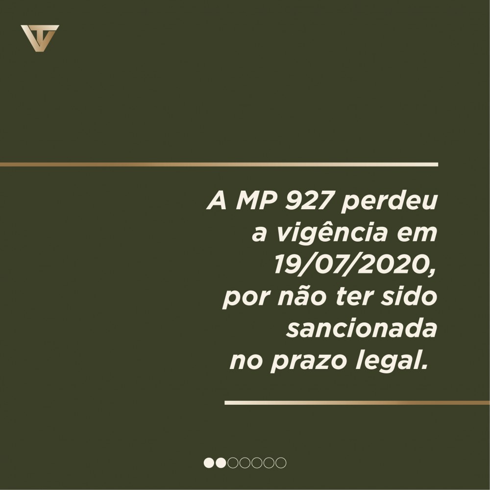Caducidade da MP 927