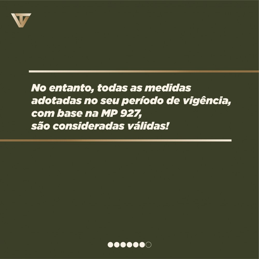 Caducidade da MP 927